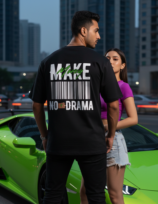 Make Money No Drama Unisex Oversized T-Shirt