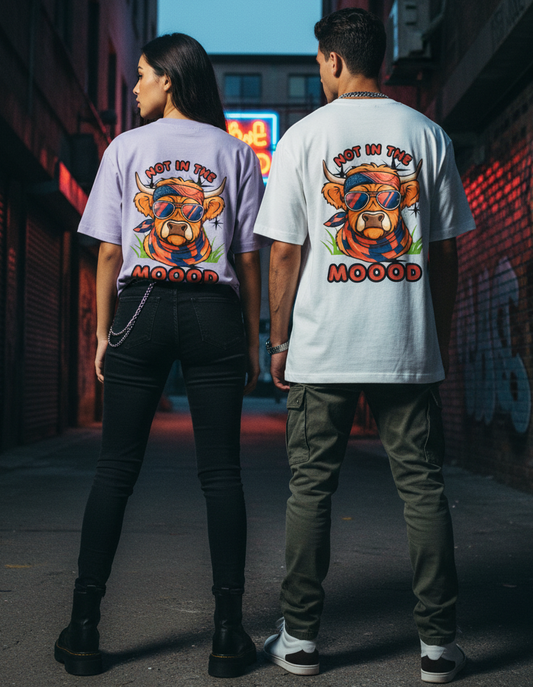 Not in the Moood Unisex Oversized T-Shirt
