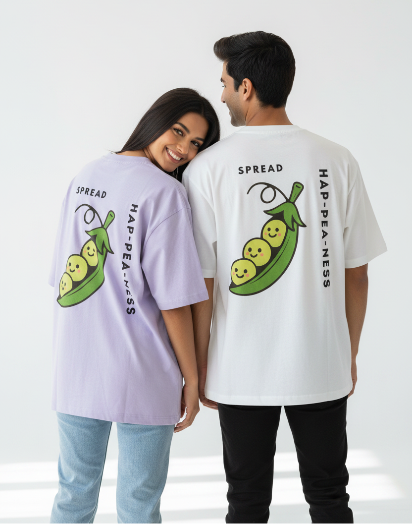 Spread Happiness Unisex Oversized T-Shirt