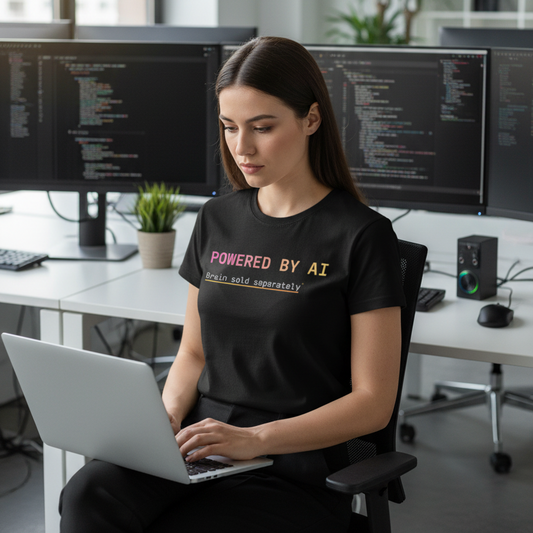 Powered by AI Unisex Classic T-Shirt