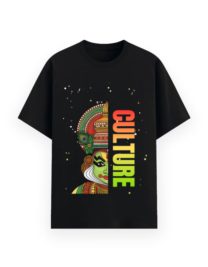 Kathakali culture graphic black classic t-shirt