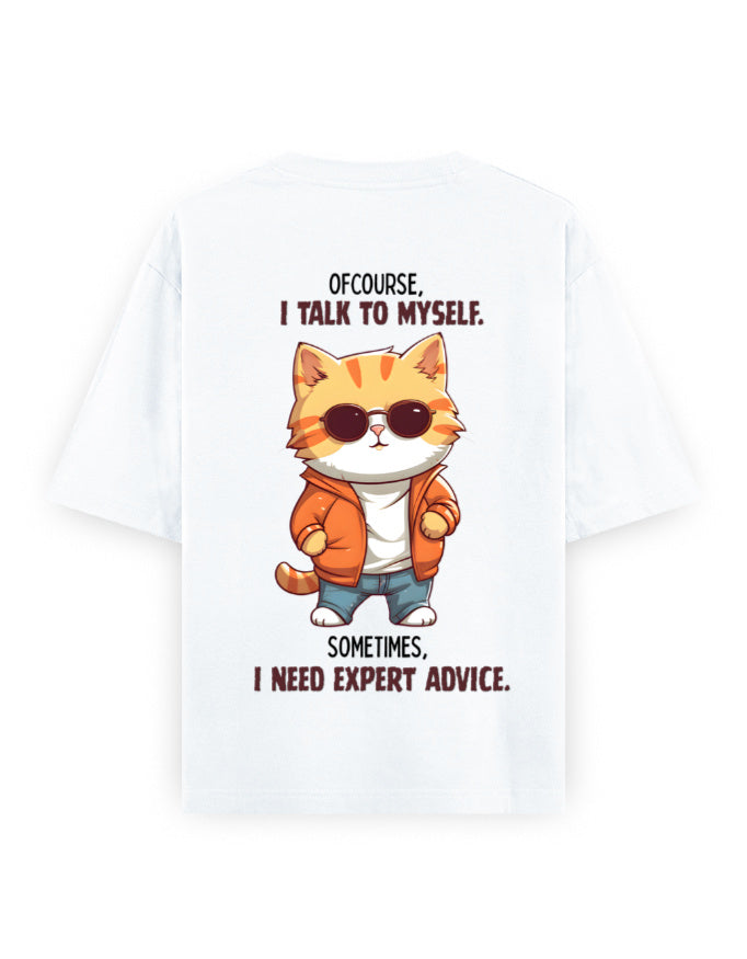 Expert Advice graphic oversized t-shirt