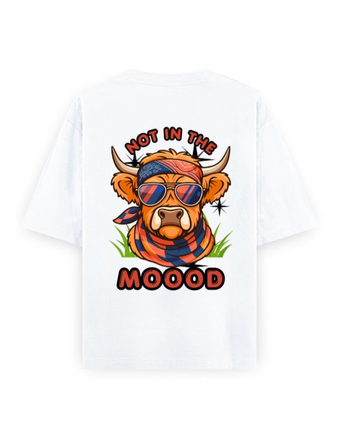 not in the moood humour graphic white oversized t-shirt
