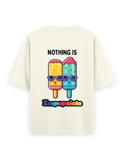 Nothing is impopsicle graphic humour off-white oversized t-shirt