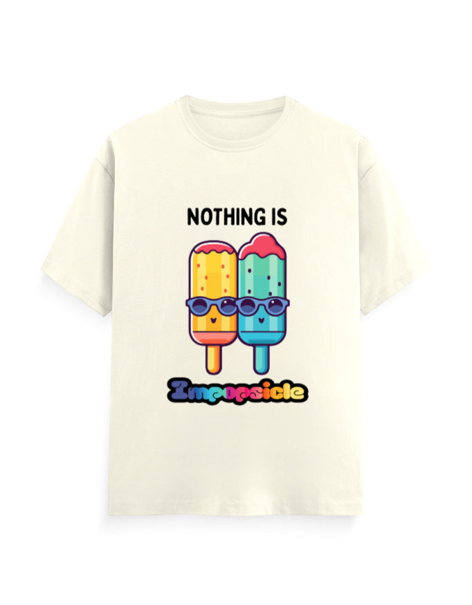 Nothing is impopsicle humour graphic off white classic tee