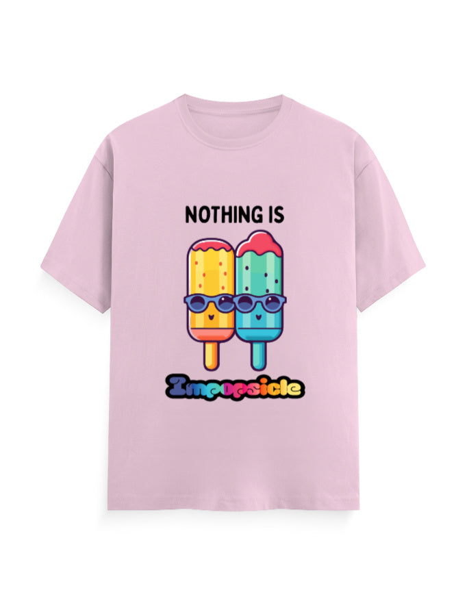 Nothing is impopsicle humour graphic off pink classic tee