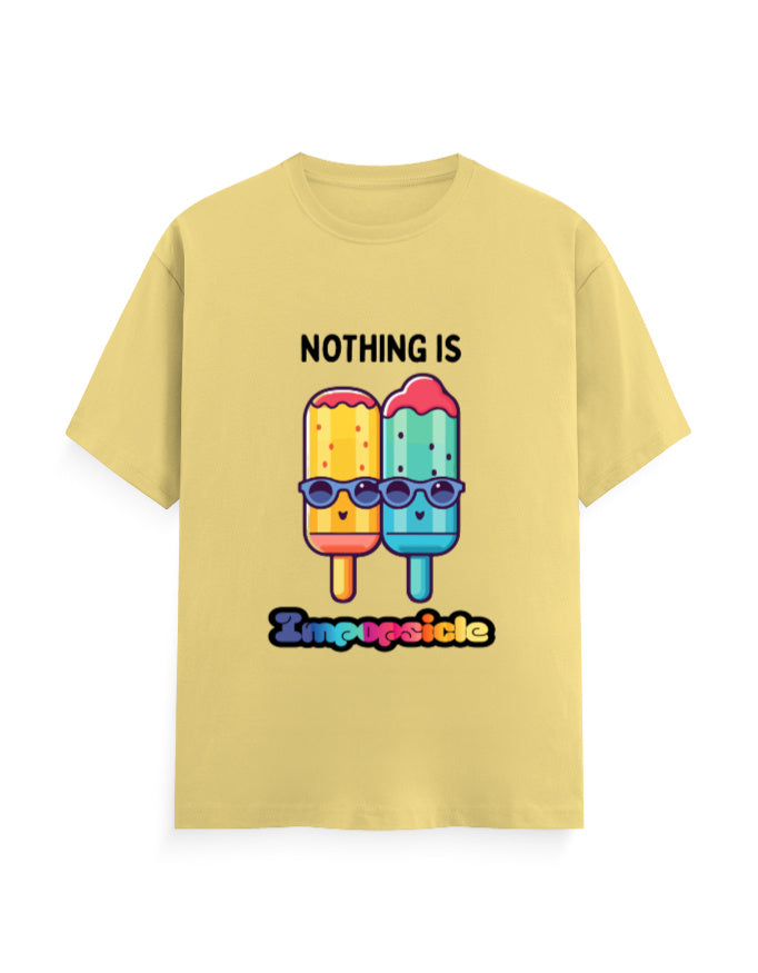 Nothing is impopsicle humour graphic yellow classic tee