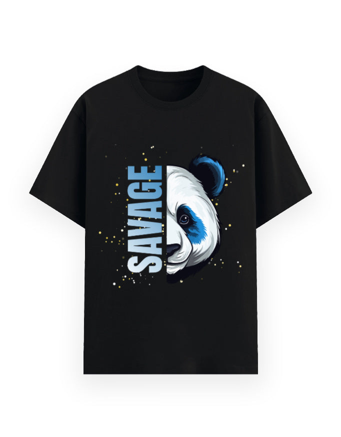 Savage Panda black classic t-shirt