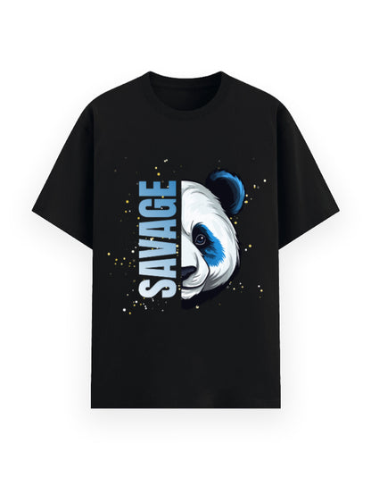 Savage Panda black classic t-shirt