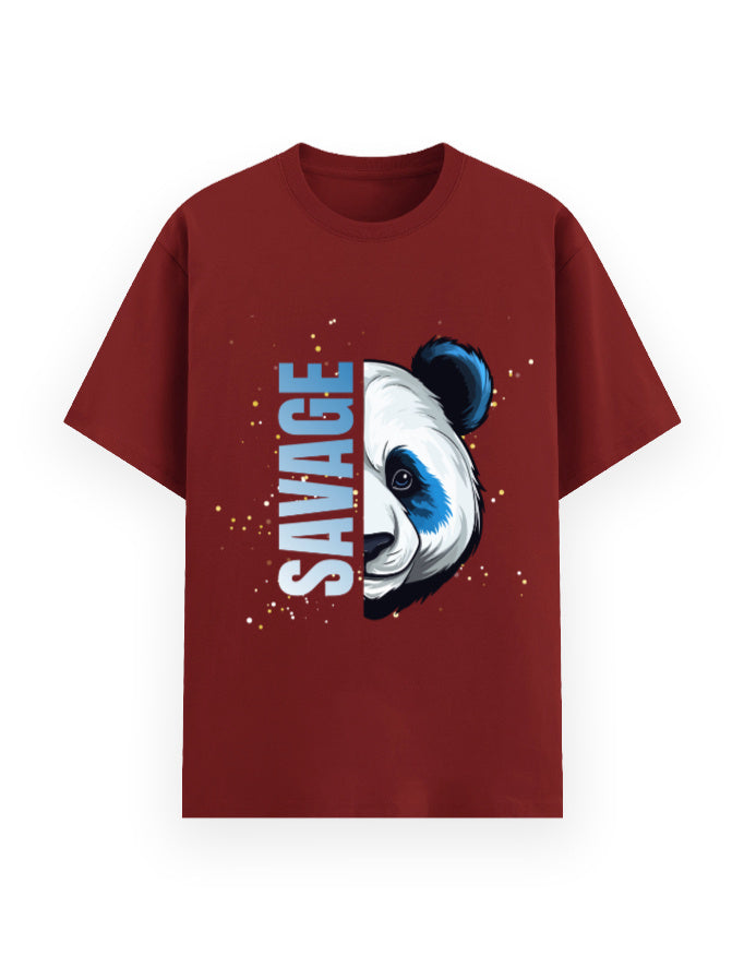 Savage Panda Red classic t-shirt